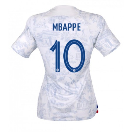Goedkope Frankrijk Kylian Mbappé 10 Dames Uitshirt World Cup 2022